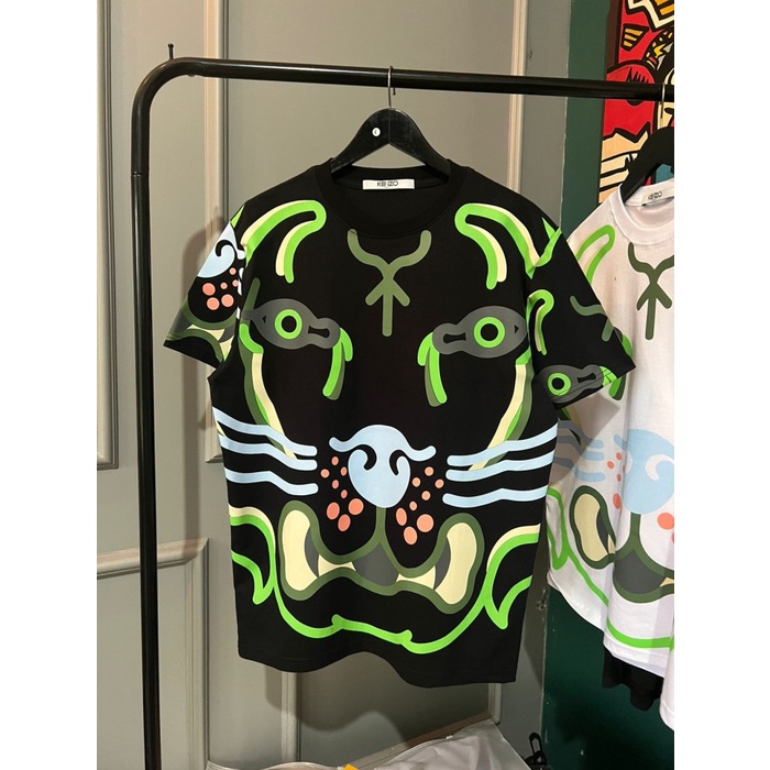 Jual Kz0 Wwf Tiger Black Green Baju Kaos Branded Pria Wanita Hype