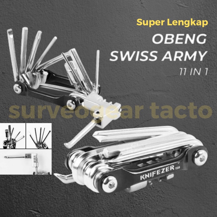 Jual ALVA - Obeng Set Sepeda dan perkakas EDC 11 in 1 pemotong rantai ...