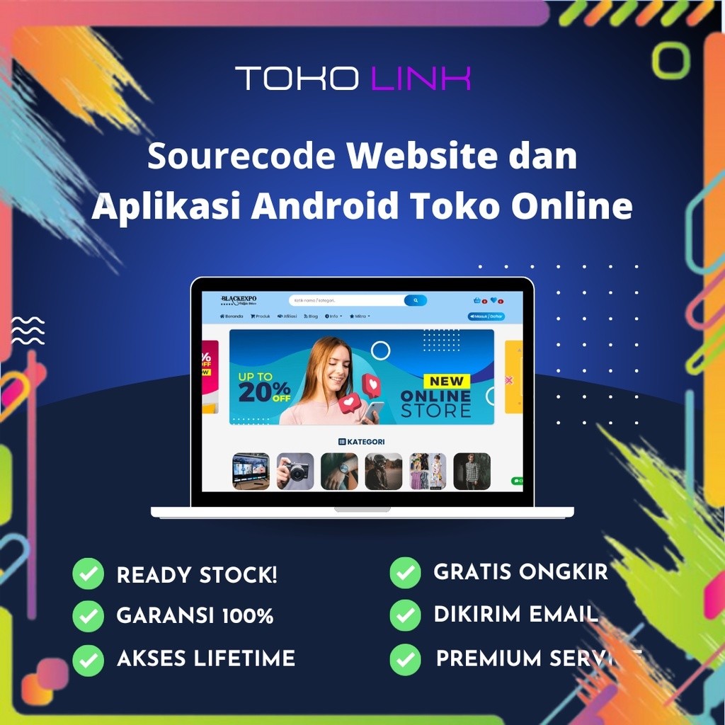 Beli 1 Gratis 1 Sourecode Website dan Aplikasi Android Toko Online