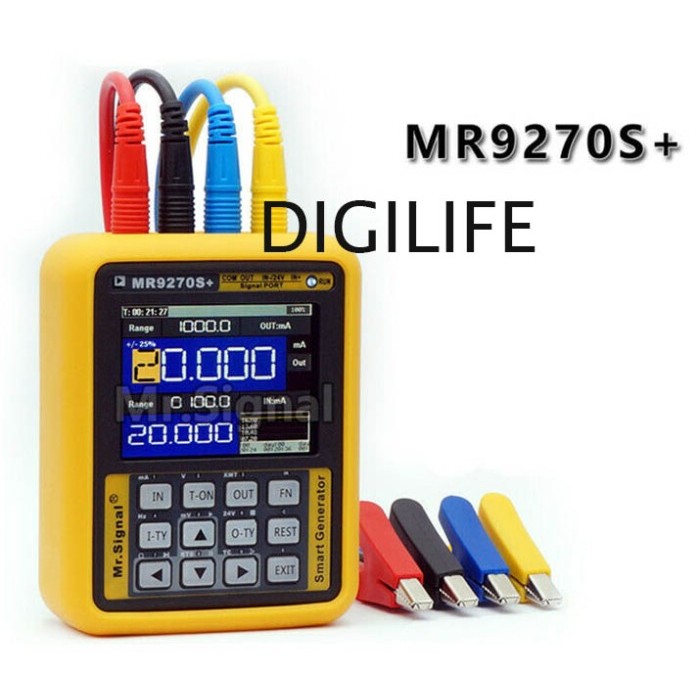 Spannungsstrom Kalibrator MR9270S Signalgenerator – Kalibrator Für Strom, Spannung, PT100, 8 Kanäle, Mit RS485 & USB, Inkl. Testzubehör