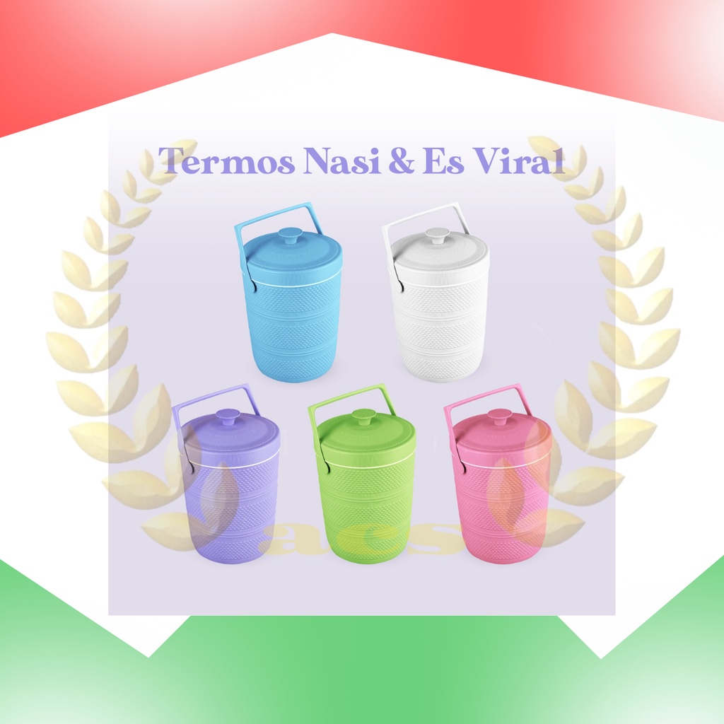 Jual CAKRA Rice bucket Termos Nasi dan Es Viral Kapasitas 14 Liter ...