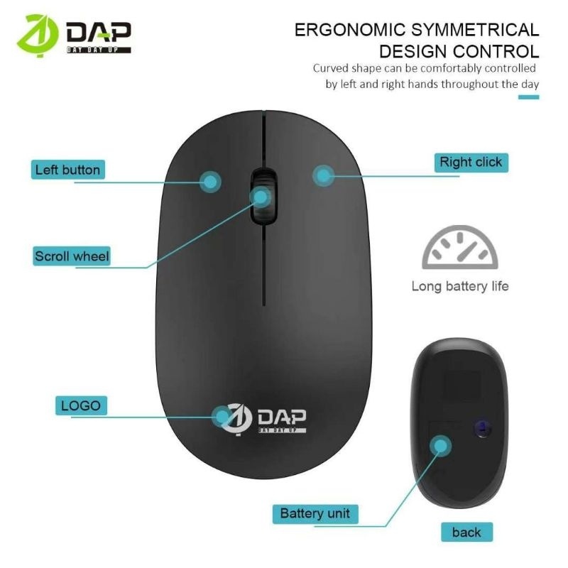 Jual Mouse DAP Wireless D-M01 Original Mouse DAP Wireless D-M01 ...