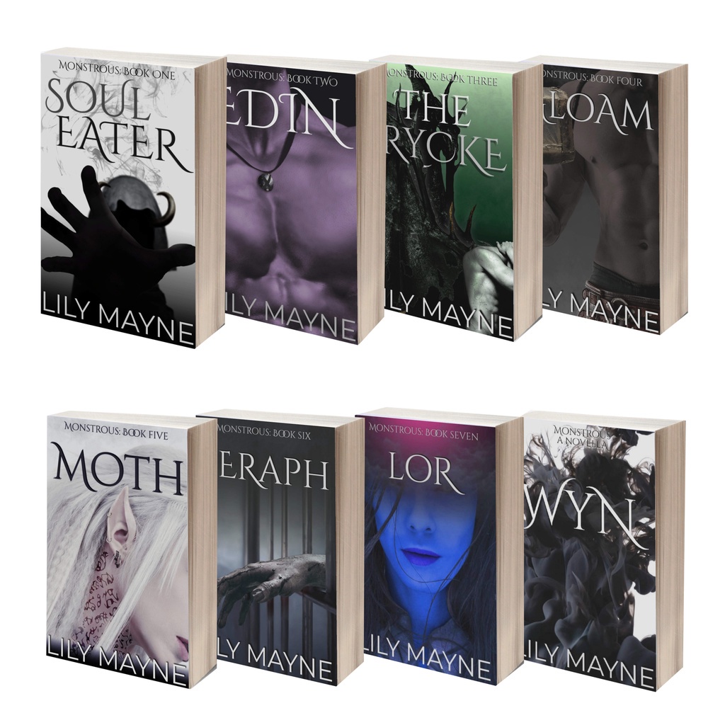 Jual Montrous Books Series Book 1 8 Fantasy Romance By Lily Mayne Soul Eater Edin The Rycke 