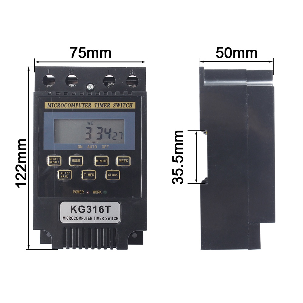Jual KG316T Digital Timer Microcomputer Programmable Switch 220V 380V ...