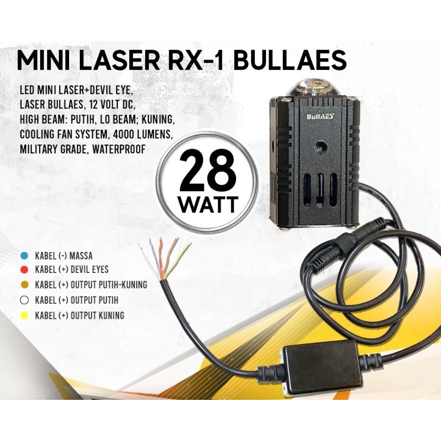 Jual LAMPU TEMBAK LASER AES RX1 MINI LASER RX-1 28 WATT MERK BULLAES ...