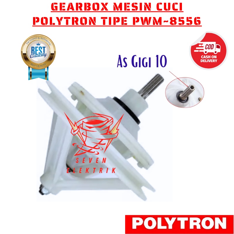 Jual Gearbox Mesin Cuci Polytron 2 Tabung Tipe PWM~8556 As Besi Gerigi ...