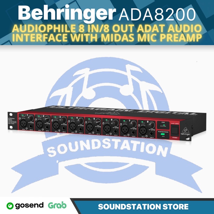 Jual BEHRINGER ADA8200 ADA 8200 Audio Interface with Midas Mic Preamps