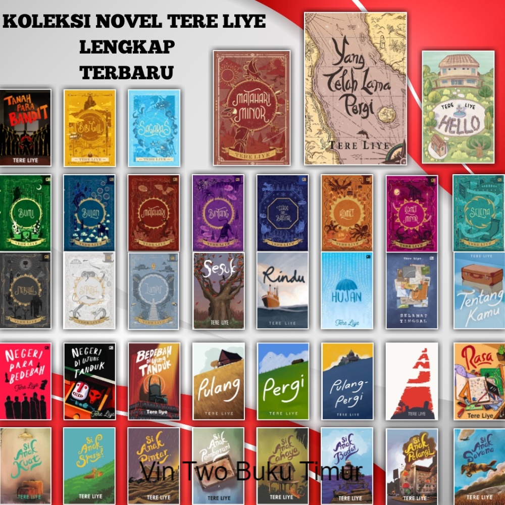 Jual Bebas Pilih Buku Novel Tere Liye Series Paket Lengkap Serial ...