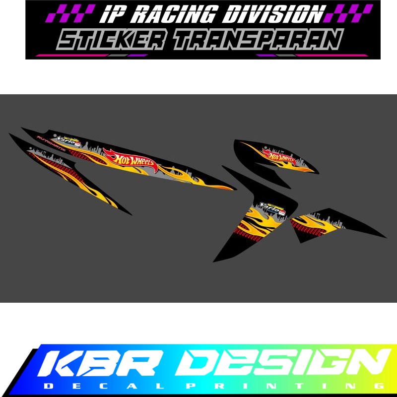 Jual STRPING TRANSPANT VARIO FI/ KARBU 110 MOTIF HOTHWELS KBR DESIGN ...