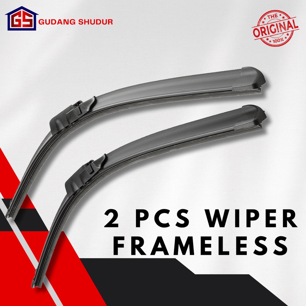 Jual Wiper Honda Civic Frameless 1 Set Kiri dan Kanan Sapuan Kaca Model