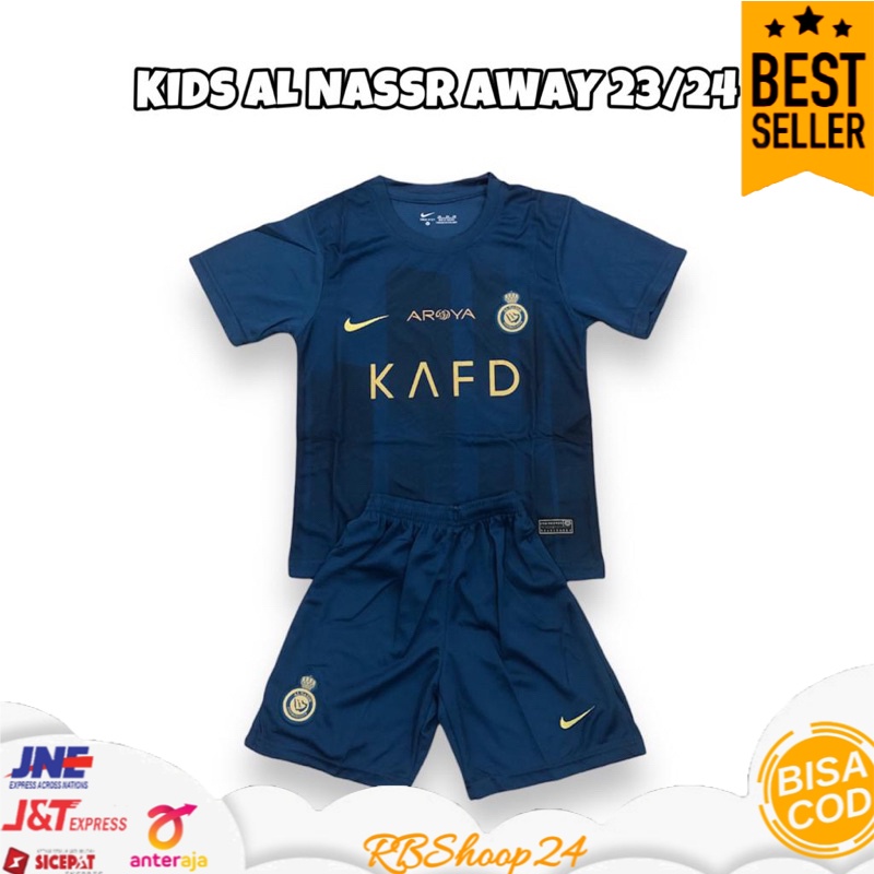 Jual JERSEY JERSI BAJU BOLA ANAK KIDS AL NASSR RONALDO AWAY 2024 ...