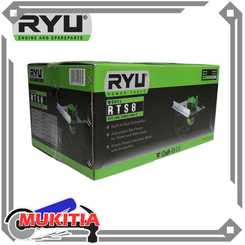 Jual RYU Mesin Potong Balok Kayu RTS 8 Gergaji Meja Kayu Table Saw RYU ...