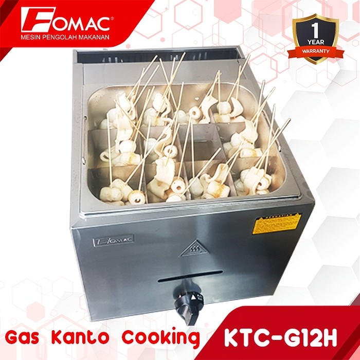 Jual FOMAC Gas Kanto Cooking KTC-G12H Mesin Perebus Makanan Penghangat ...