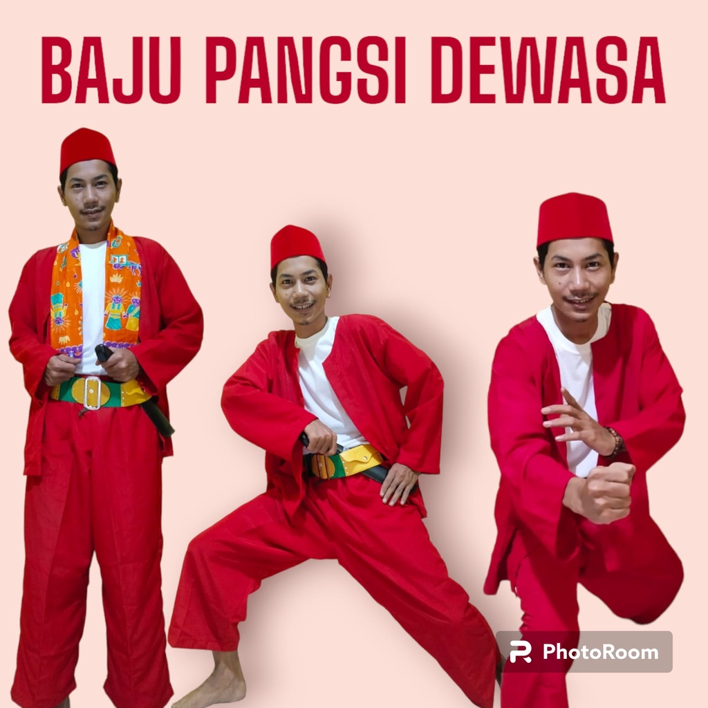 Jual Setelan Baju Pangsi ( Setelan Dan Sabuk ) Baju Pangsi Betawi Baju