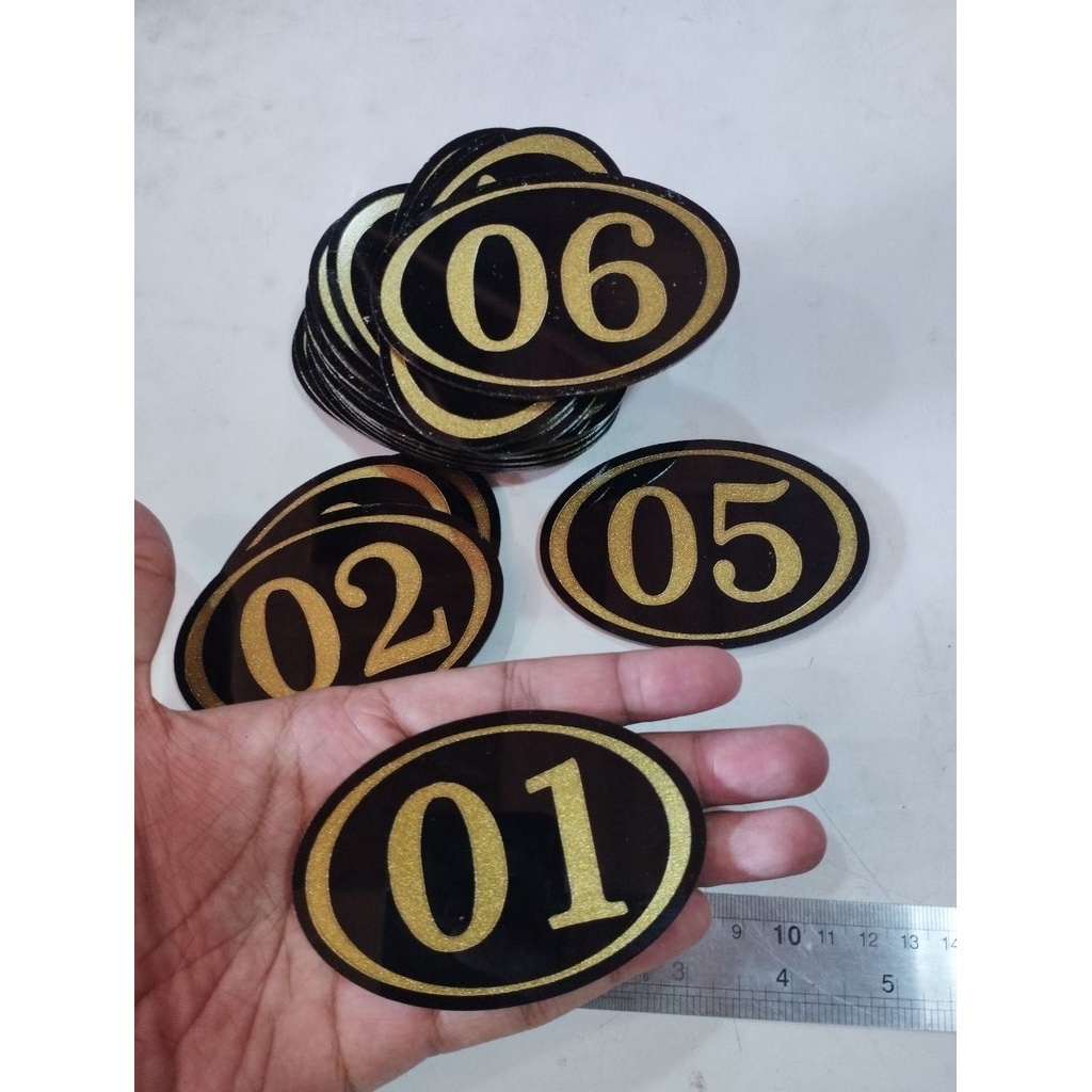 Jual NOMOR KAMAR MODEL BULAT | NOMOR RUANG | NOMOR KOSAN AKRILIK