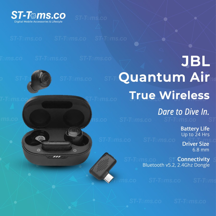 Jual JBL Quantum Air TWS Air True Wireless Gaming Dongle 2.4GHz ...