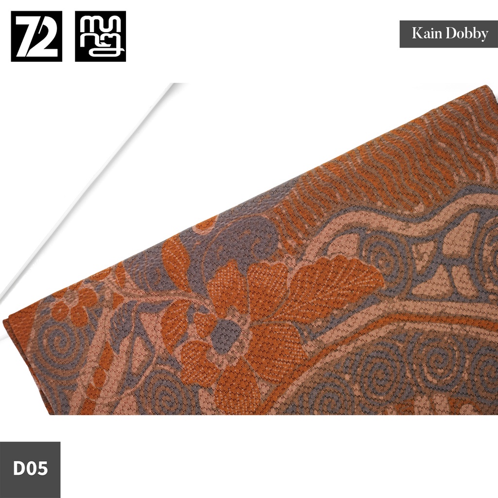 Jual Kain Batik Premium Bahan Dobby Motif Parang Naru Warna Coklat