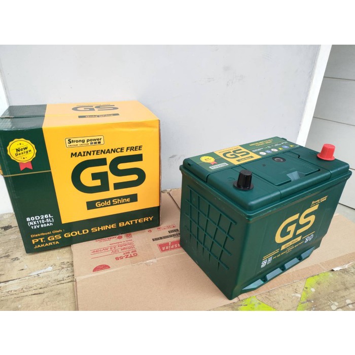 Jual Aki 80D26L / NX110-5L GS MF 12 Volt 80 Ampere | Shopee Indonesia