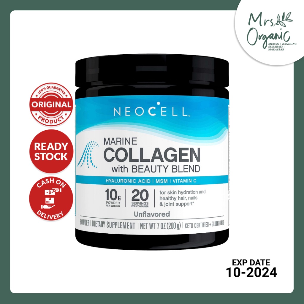Jual NEOCELL Marine Collagen Drink Powder with Hyaluronic Acid & Vit C