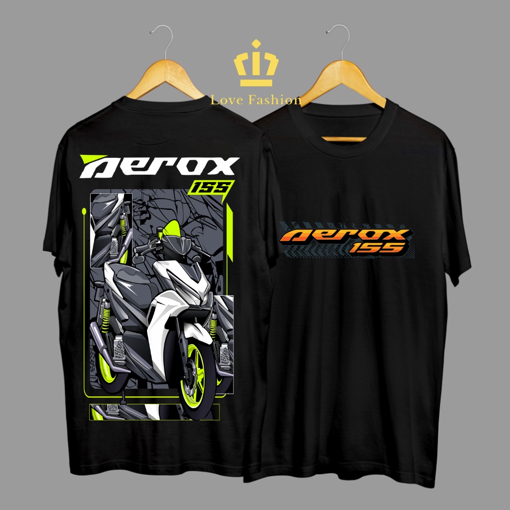 Jual Kaos Tshirt Baju Distro Motor Yamaha Aerox 155 Standar Sport Scooter Premium Terbaru 4879