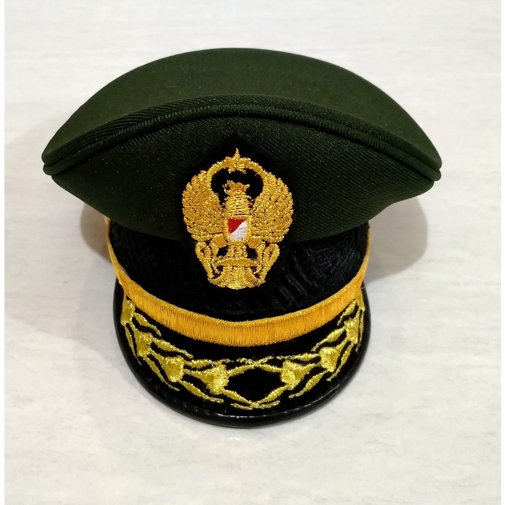 Jual Miniatur Topi Pet Pamen Tni Ad Shopee Indonesia