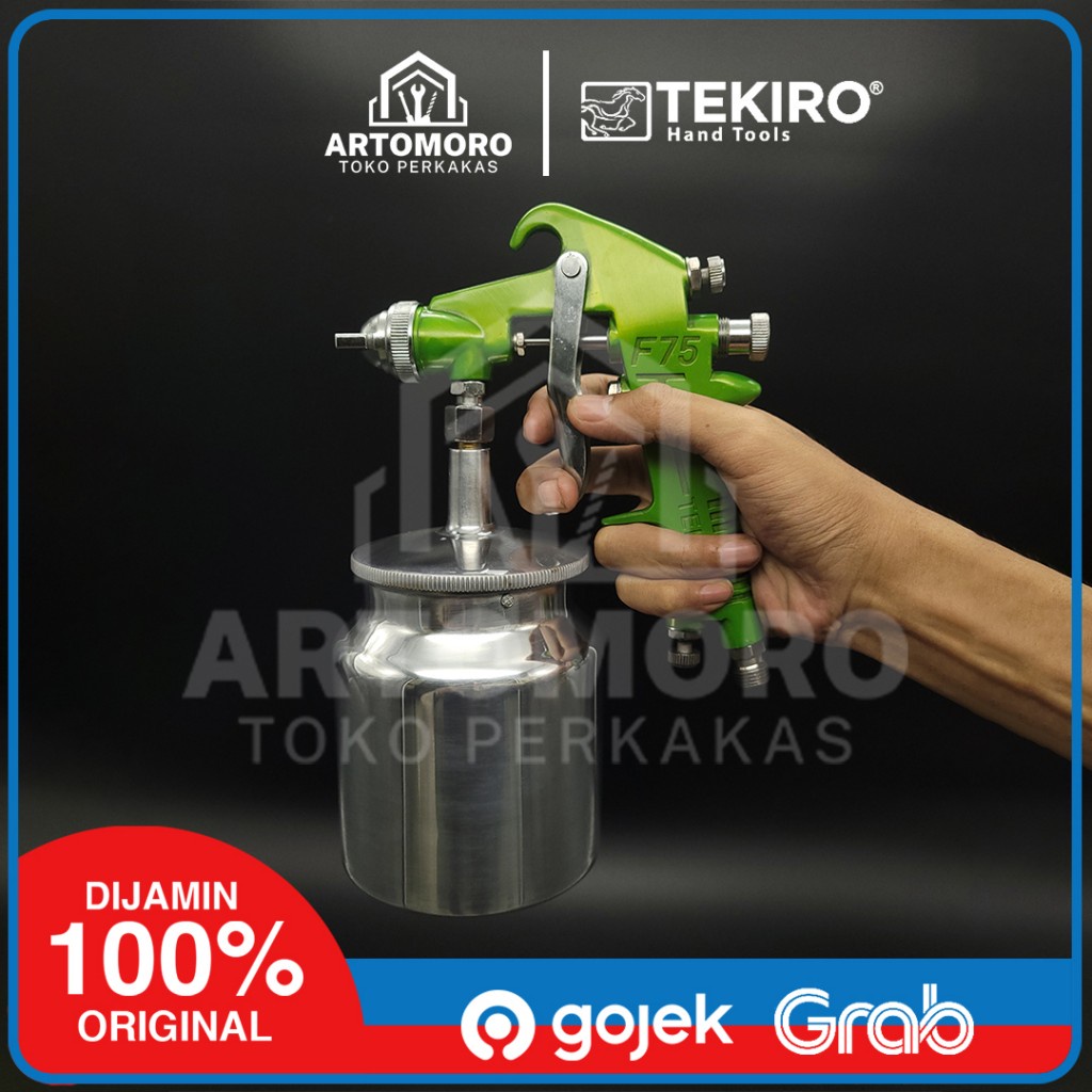 Jual TEKIRO Spray Gun F-75 S Tabung Bawah / AIR SPRAY GUN TEKIRO ...