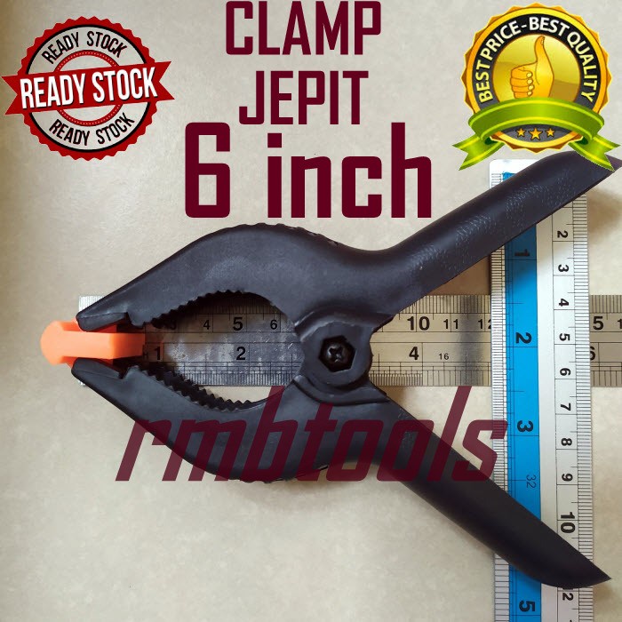 Jual Spring Clamp 6 inch / Clamp Penjepit Kayu 6 inch Backdrop Foto ...