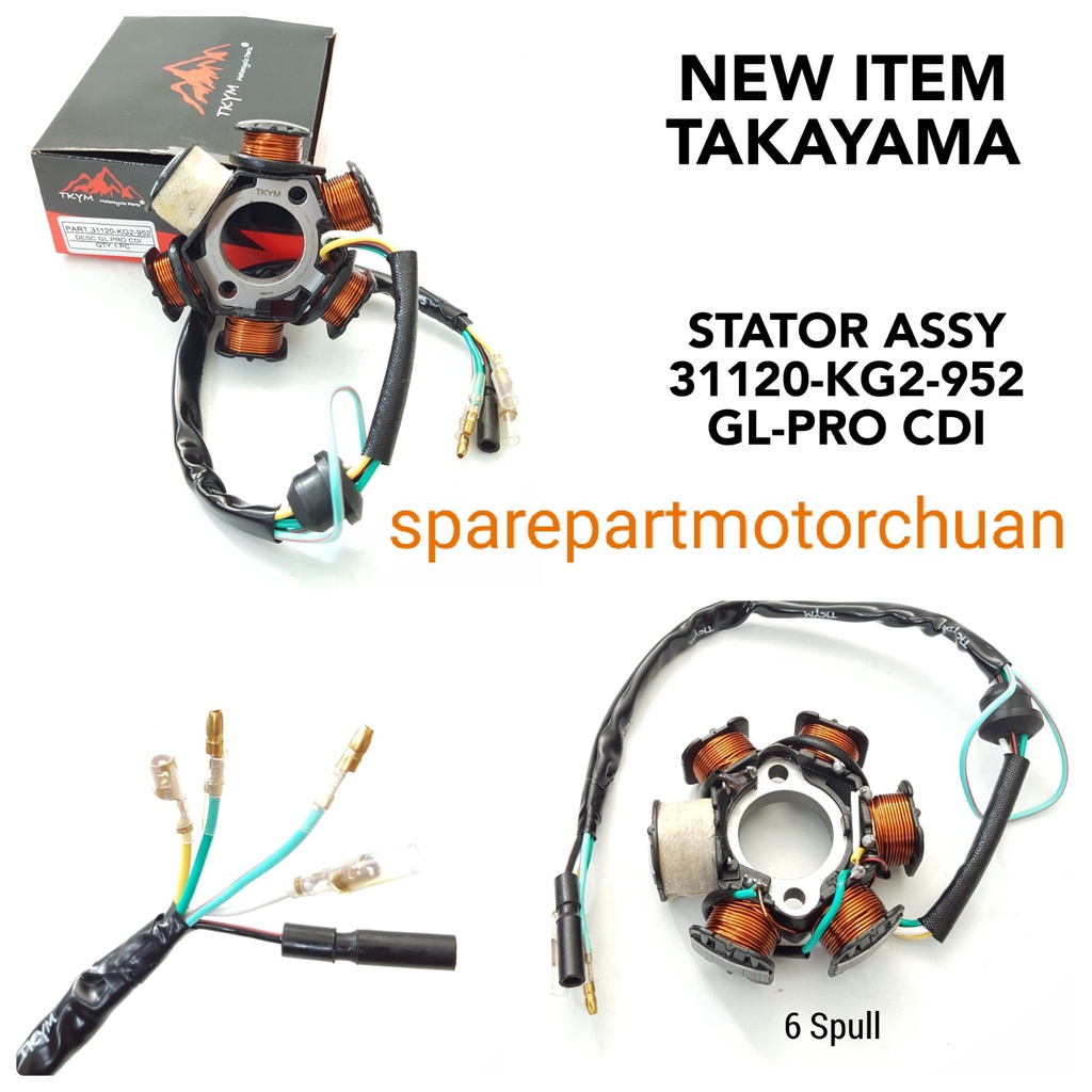Jual SPULL GL PRO CDI HONDA STATOR ASSY TAKAYAMA TOP QUALITY | Shopee ...