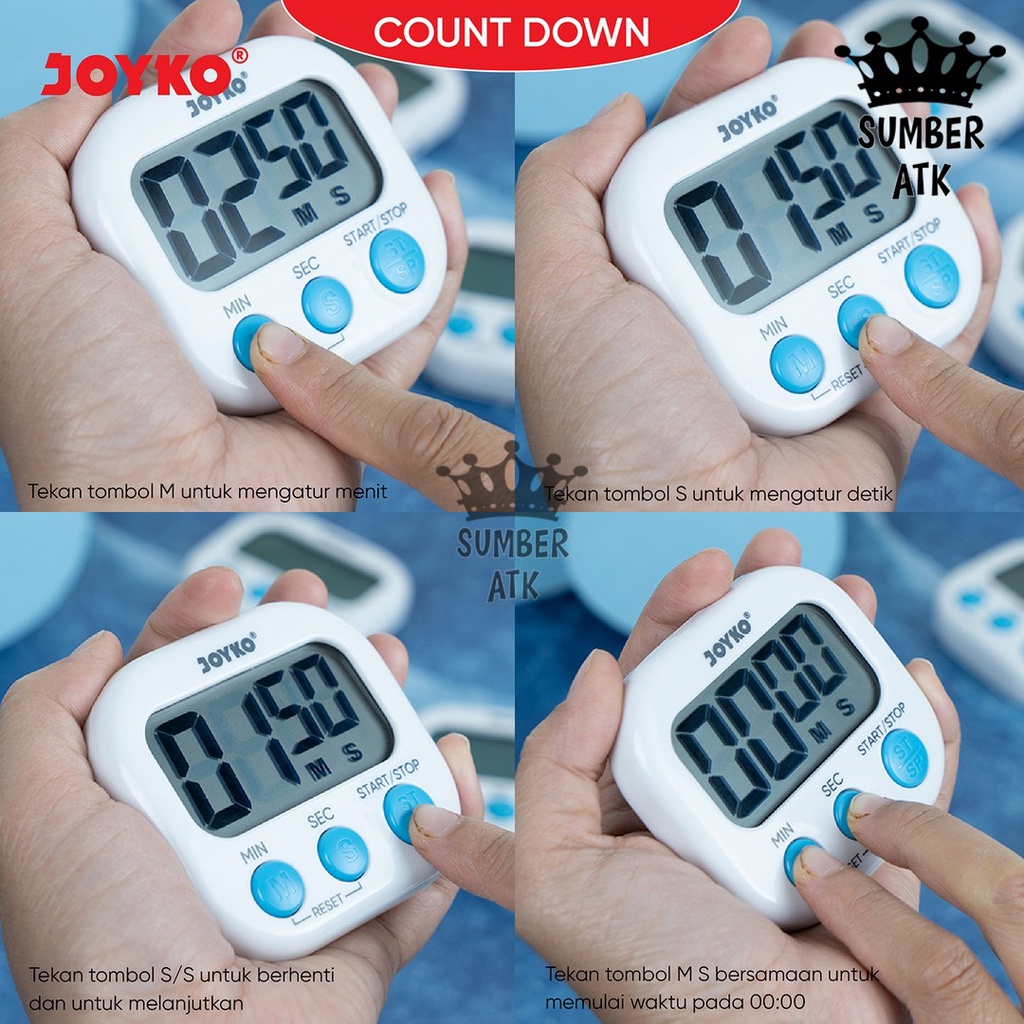 Jual Pengatur Waktu Digital Timer Joyko DGT-511 WHITE BLUE PINK ...