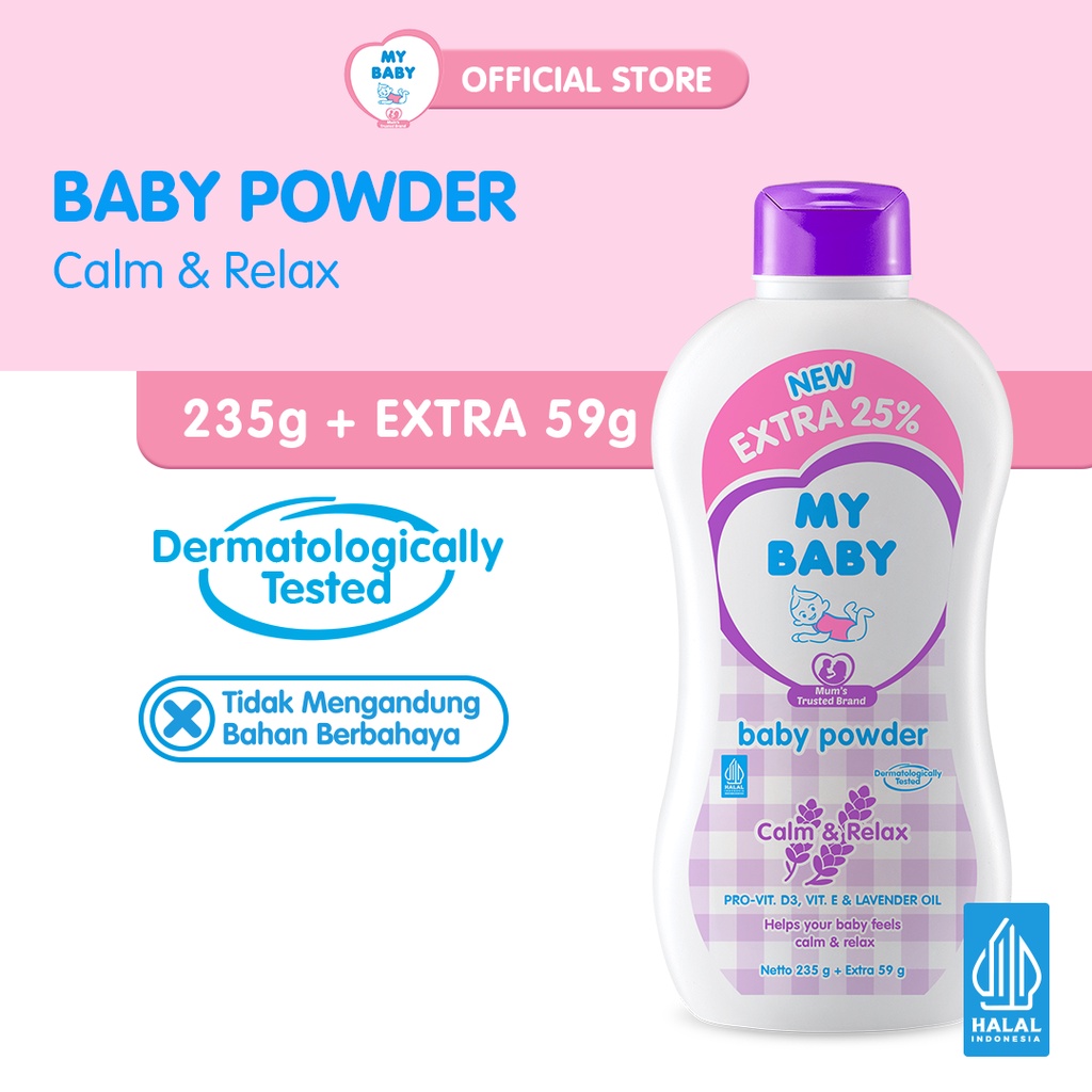 Jual MY BABY Powder Calm & Relax 235 gr Shopee Indonesia