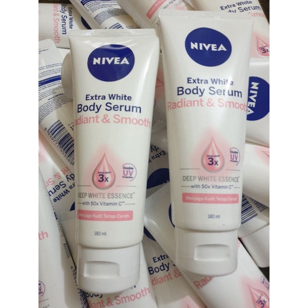 Jual Nivea Extra White Body Serum Radiant And Smooth 180ml Shopee Indonesia