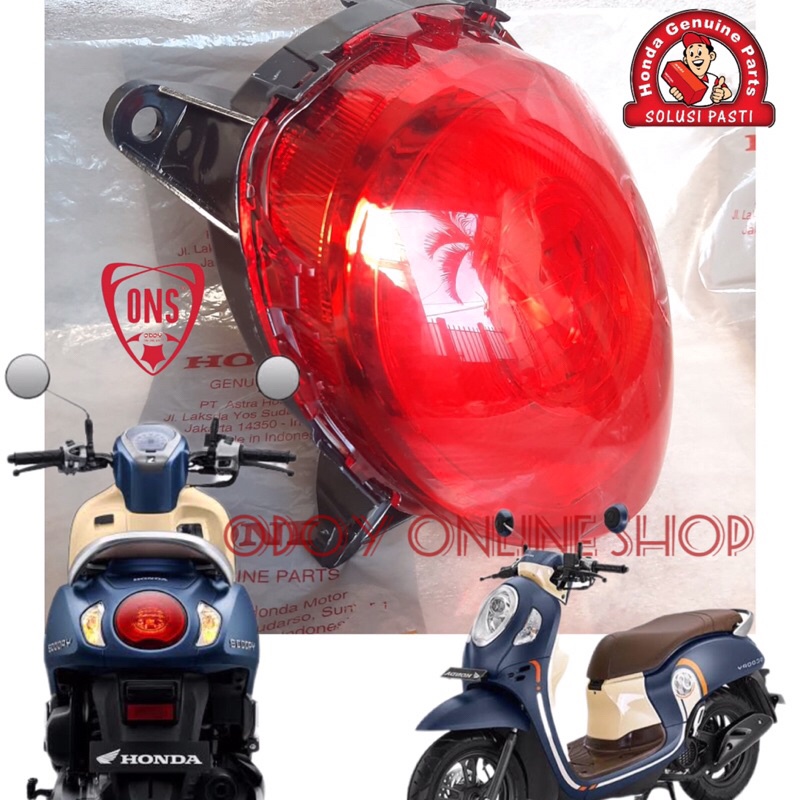 Jual Lampu Stop Lampu Belakang Scoopy New K2f Kristal 2021 2022