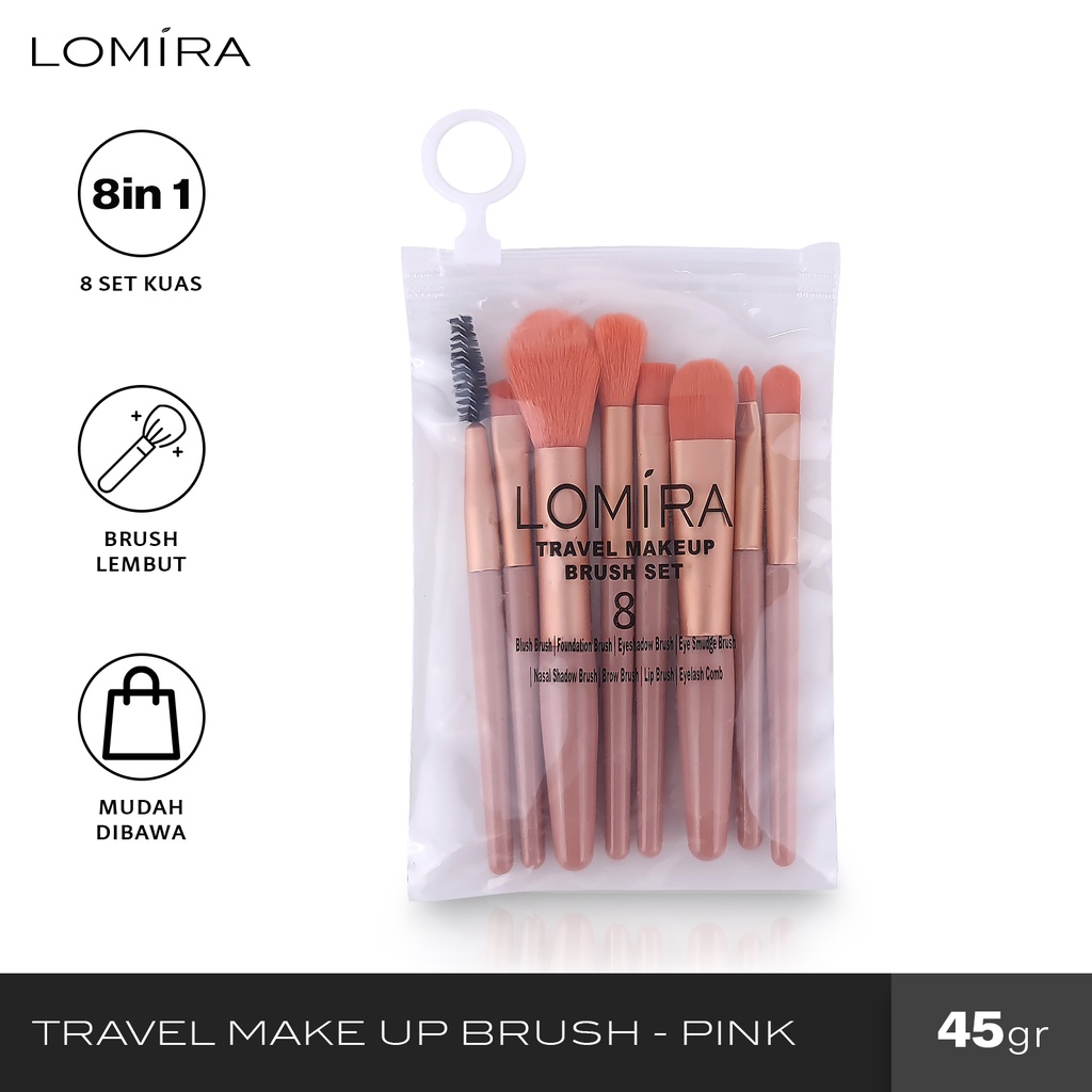Jual ✨LACIKOSME✨LOMIRA TRAVEL PACK BRUSH SET KUAS KOSMETIK