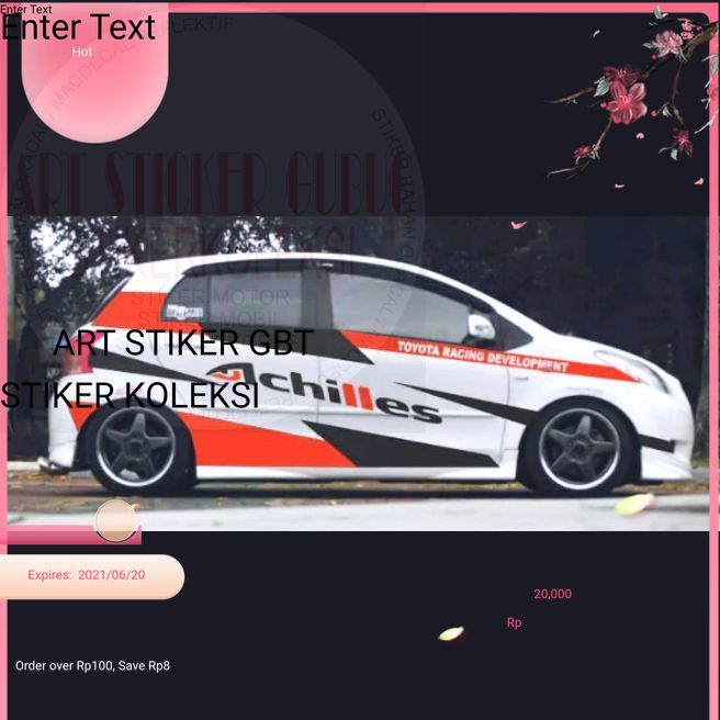 Jual cutting sticker racing modify stikermobil stiker cuting terbaru ...