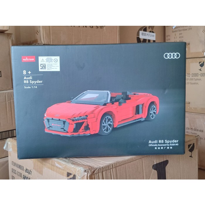 Jual RASTAR Bricks 93800 Audi R8 Spyder 1/14 Scale Officially Licensed ...