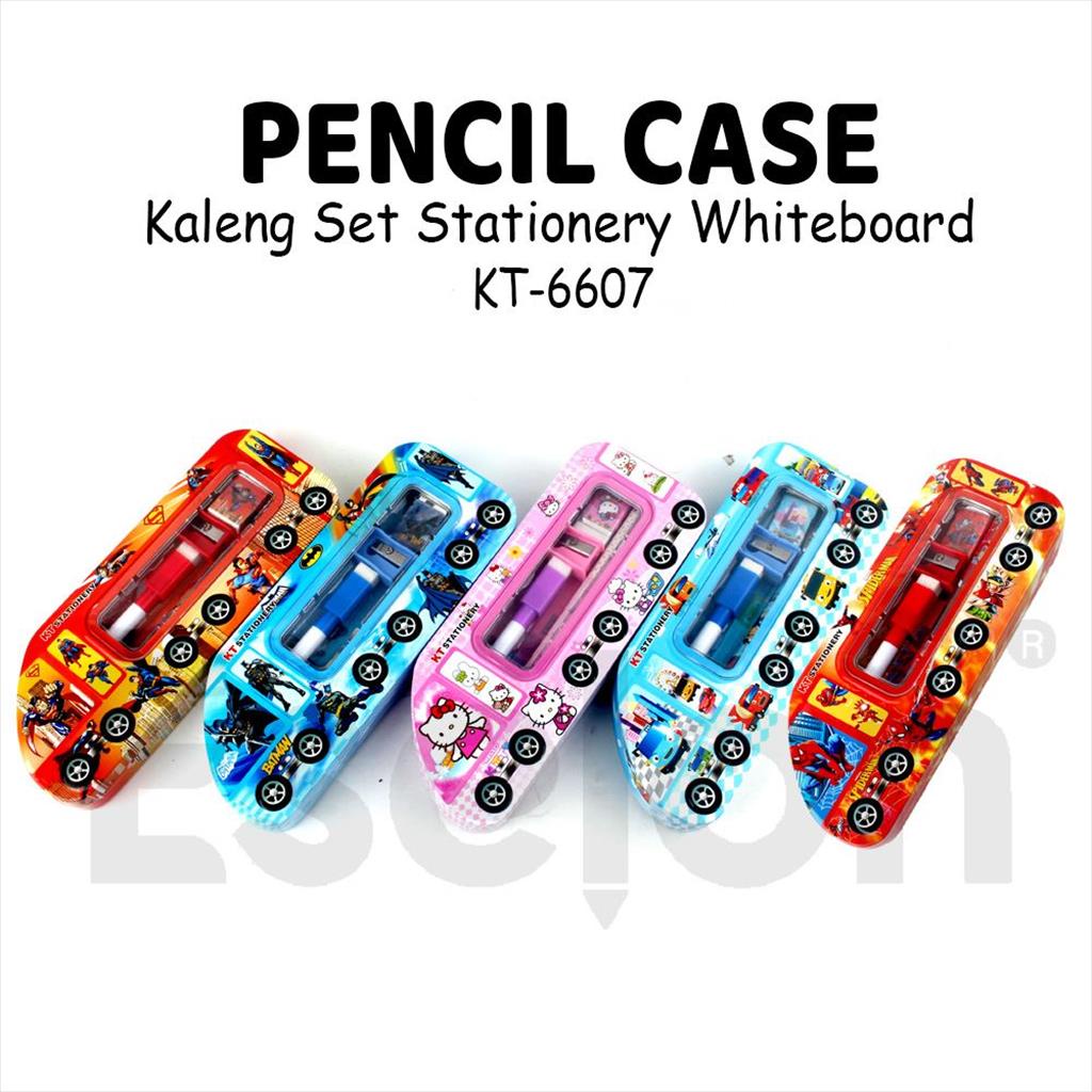 Jual Kotak Pensil Kaleng Mobil Set Whiteboard Fancy Kt 6607 Shopee Indonesia 0444