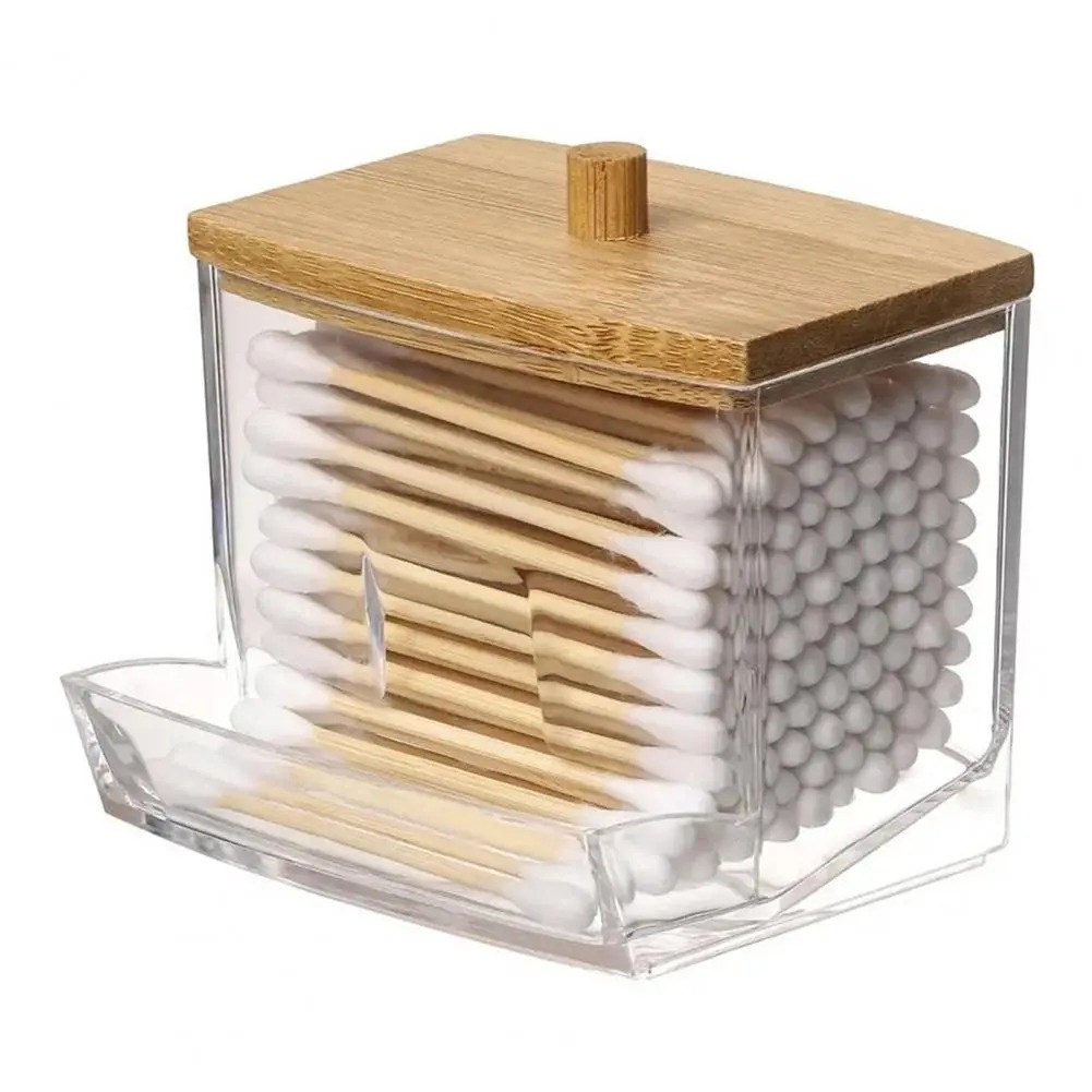 Jual Kotak Akrilik COTTON BUD Wadah Tempat Kapas Swab Box Container ...