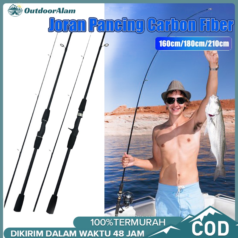 Joran casting Carbon Fiber Spinning Fishing Rod Baitcasting