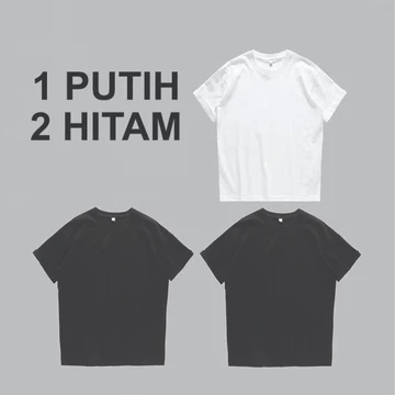 Kaos Polos 3Pcs 50K Bisa Unisex