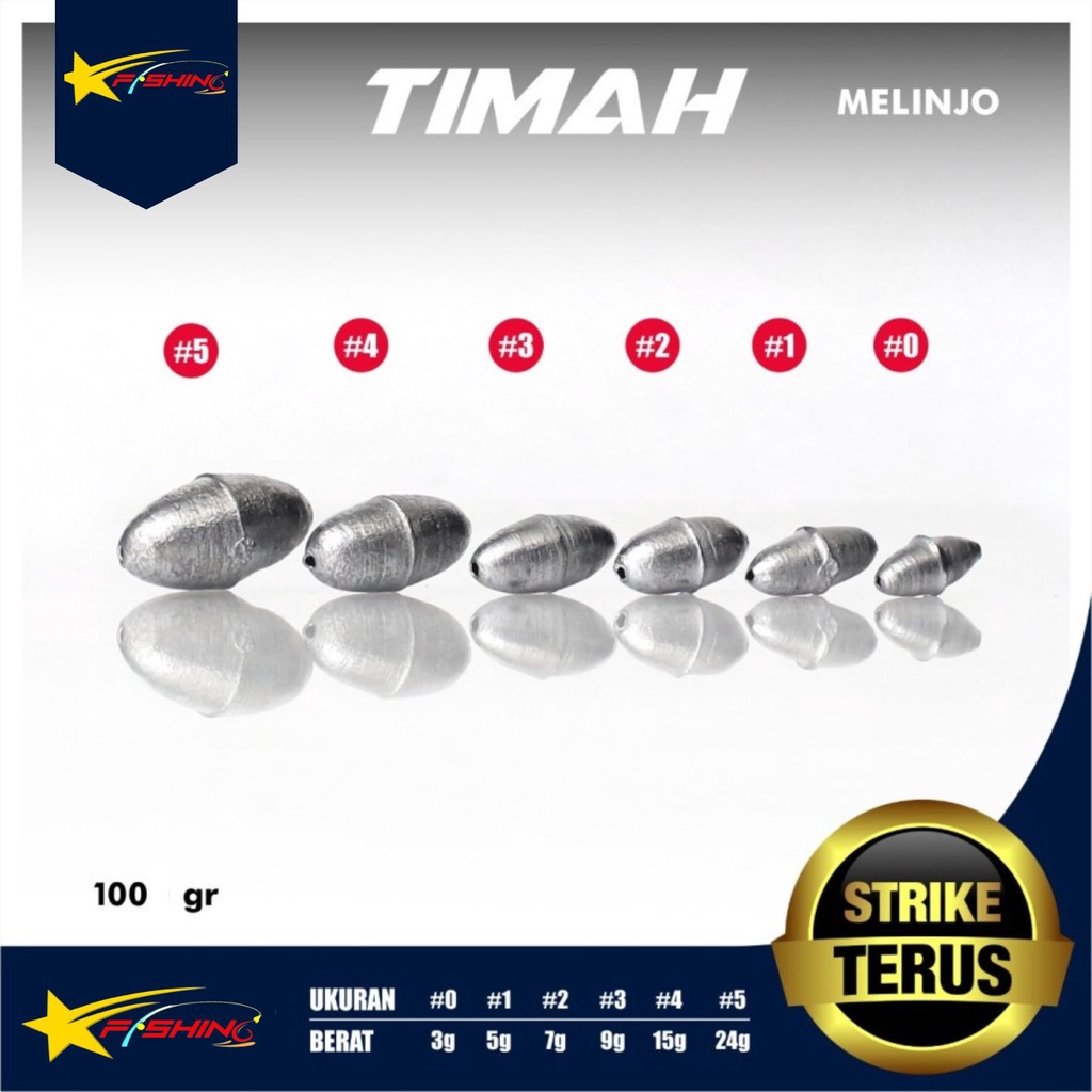 Jual [100gr] Timbel Timah Merica Melinjo Eceran Pemberat Mancing ...