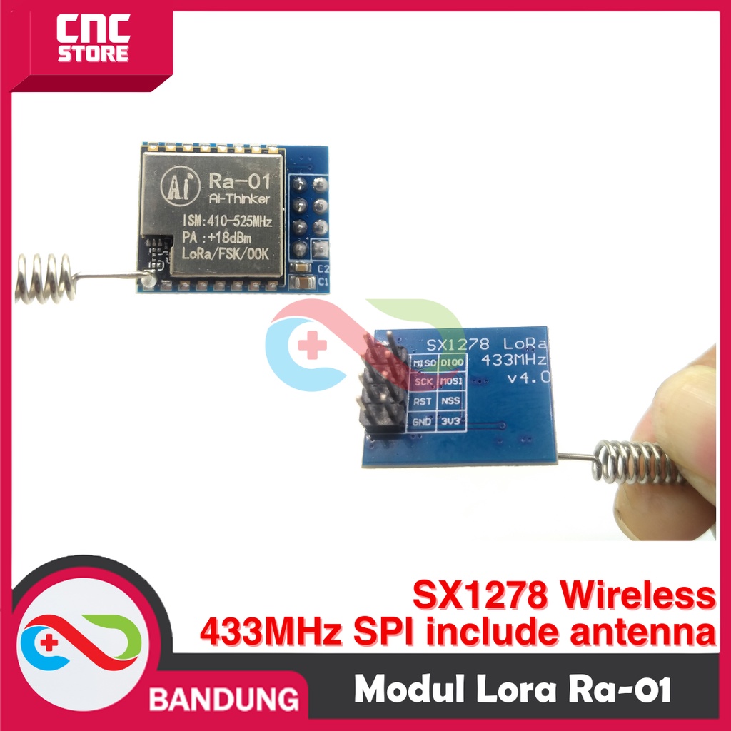 Jual MODUL LORA RA-01 RA01 SX1278 WIRELESS 433MHZ SPI INCLUDE ANTENNA ...