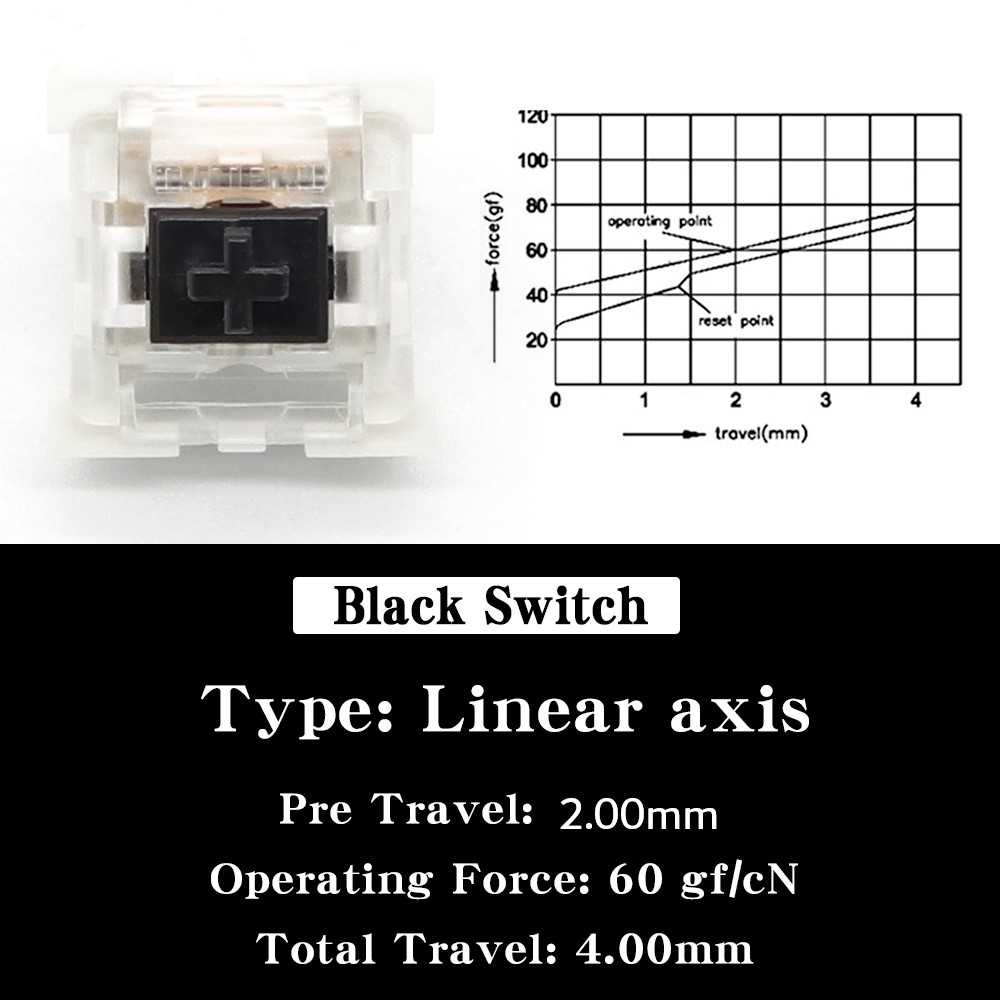 Jual Outemu Switch Mechanical Keyboard 3 Pin Linear LED Gaming MX ...