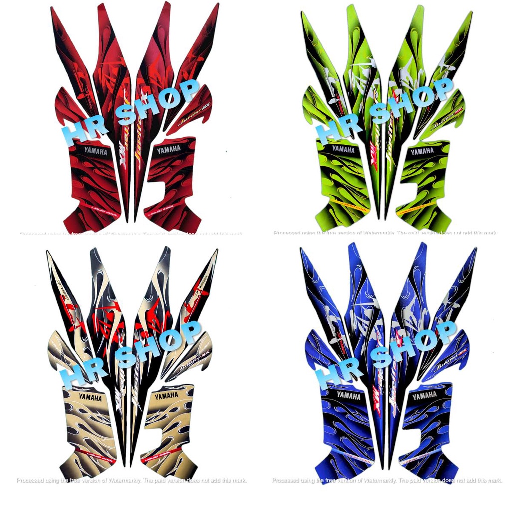 Jual STIKER STRIPING MOTOR YAMAHA JUPITER MX 135 2008 SEPASANG STANDAR