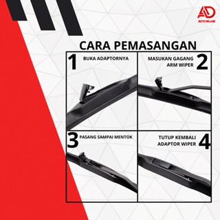 Jual Wiper Hybrid Blade Model Hybrid Untuk Mazda Cx-3 Frameless 1 Set 