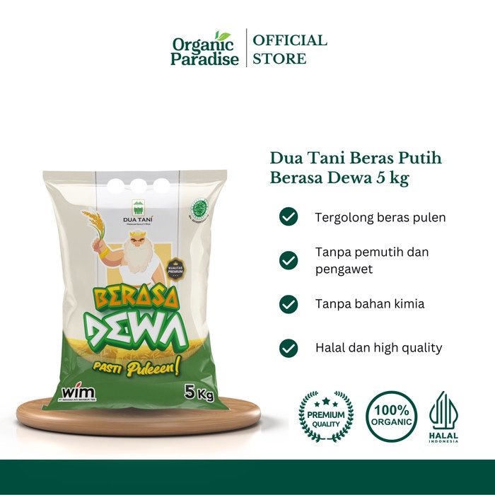 Jual Beras Dua Tani Putih Berasa Dewa 5 kg | Shopee Indonesia