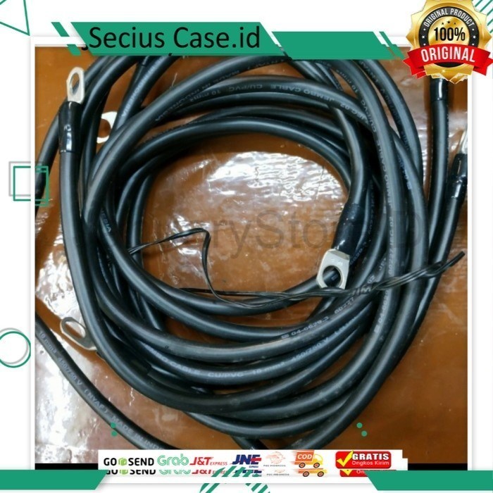 Jual KABEL NYAF 10MM PANJANG 100CM UNTUK AKI MOBIL SIAP PAKAI | Shopee