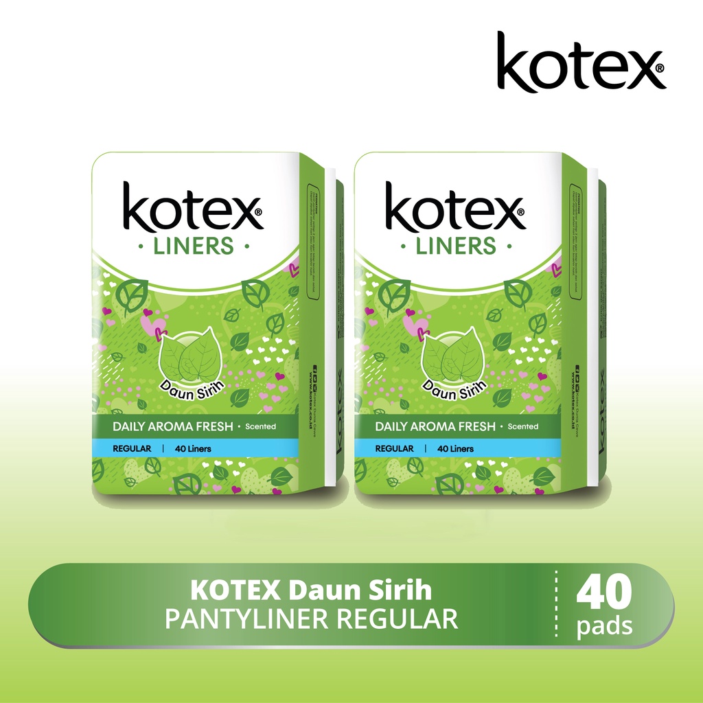 Jual Twin Pack Kotex Liners Daun Sirih 40s Shopee Indonesia