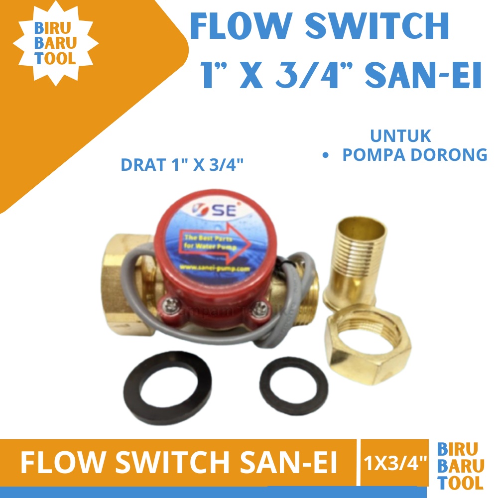Jual Flow Switch SANEI 3/4 Inch ORIGINAL Otomatis Pompa Air Dorong