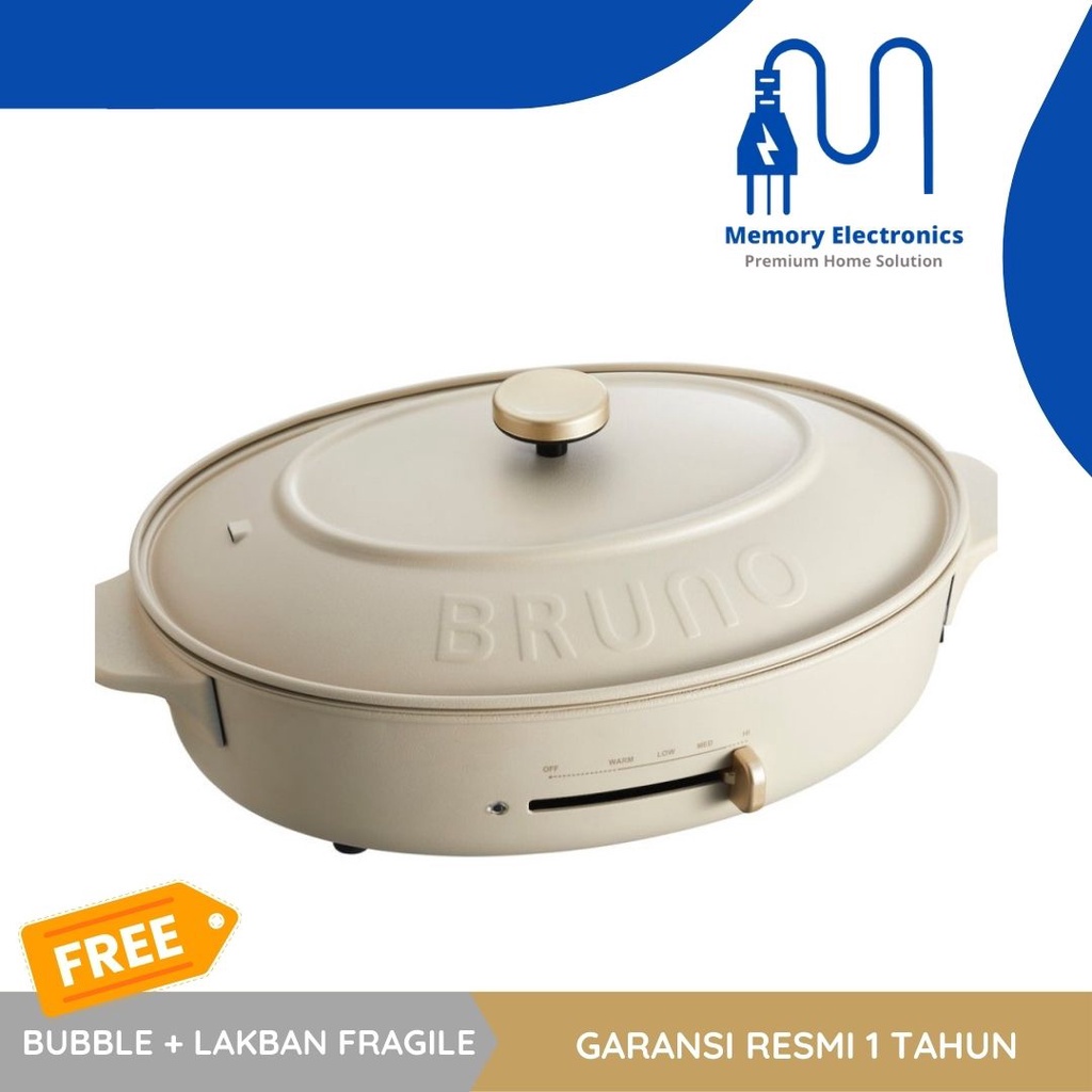 Jual BRUNO HOTPLATE OVAL HOT PLATE SET) Shopee Indonesia