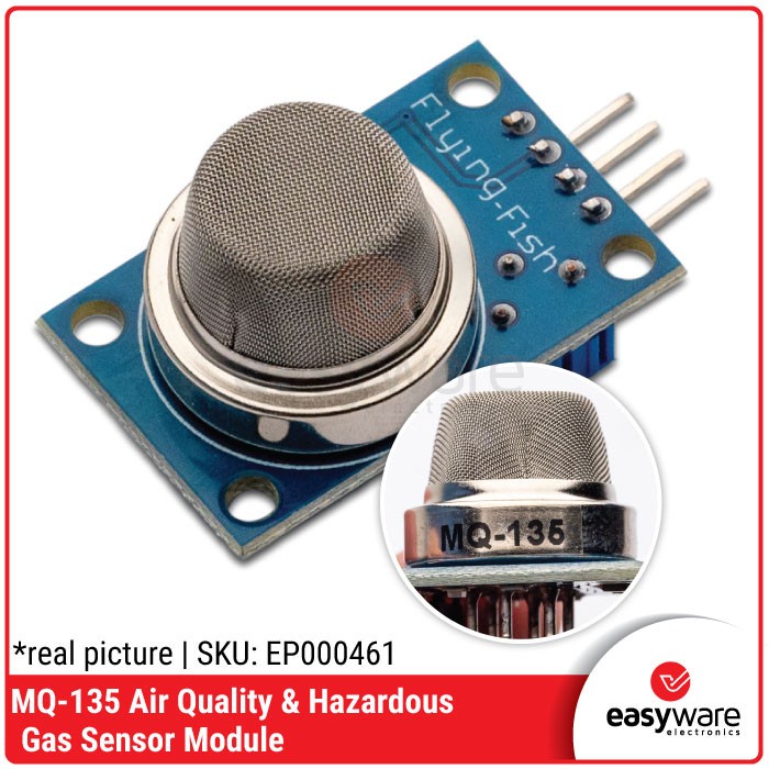 Jual MQ135 MQ-135 AIR QUALITY & HAZARDOUS GAS SENSOR MODULE CO27 ...